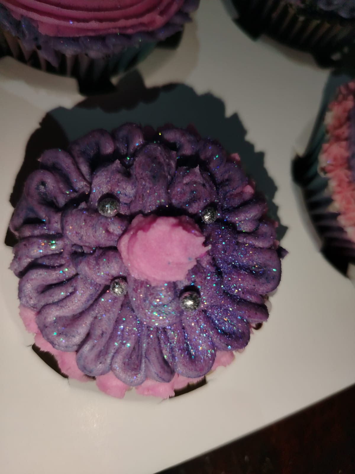Decorated cupcake close-up